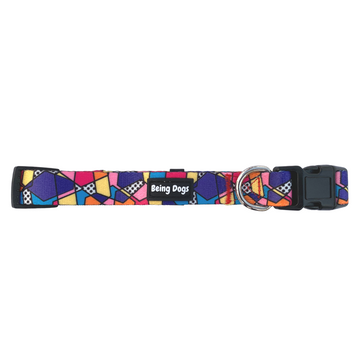 Geometrical Print Dog Collar