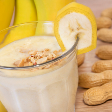 Frozen Yogurt With Banana & Peanut Butter